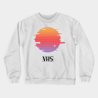 VHS Cassette Glitch Crewneck Sweatshirt